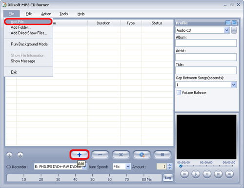 Xilisoft MP3 CD Burner