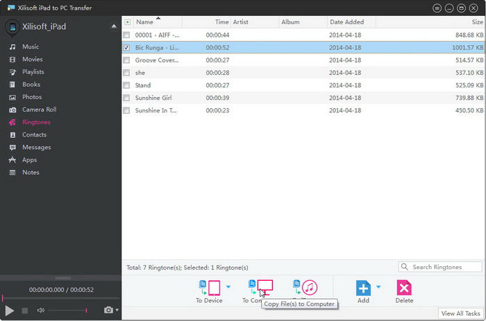 Xilisoft iPad to PC Transfer